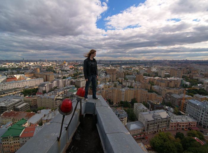 Extreme buildering, Moscow, Russia