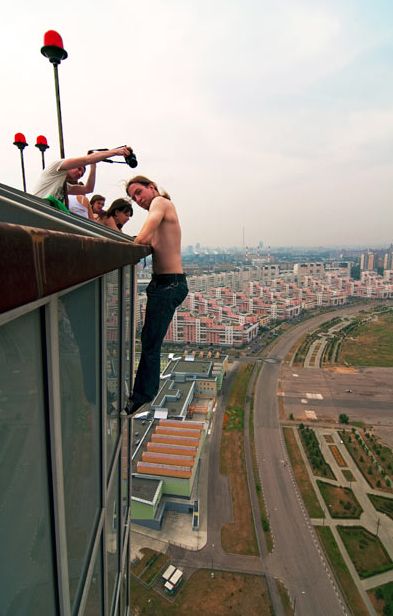 Extreme buildering, Moscow, Russia
