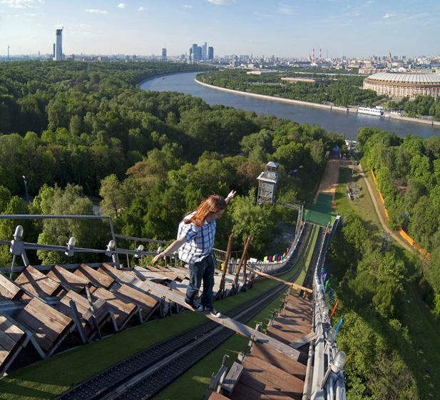 Extreme buildering, Moscow, Russia