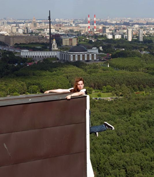 Extreme buildering, Moscow, Russia