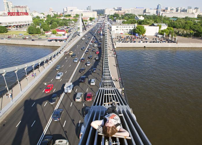 Extreme buildering, Moscow, Russia