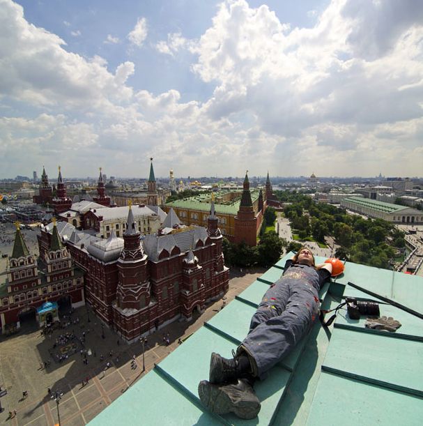 Extreme buildering, Moscow, Russia