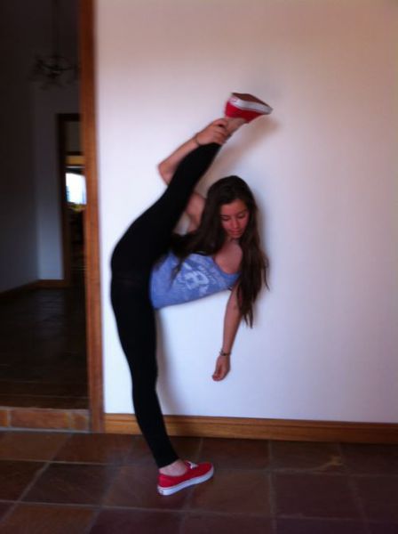 flexible gymnastic girl