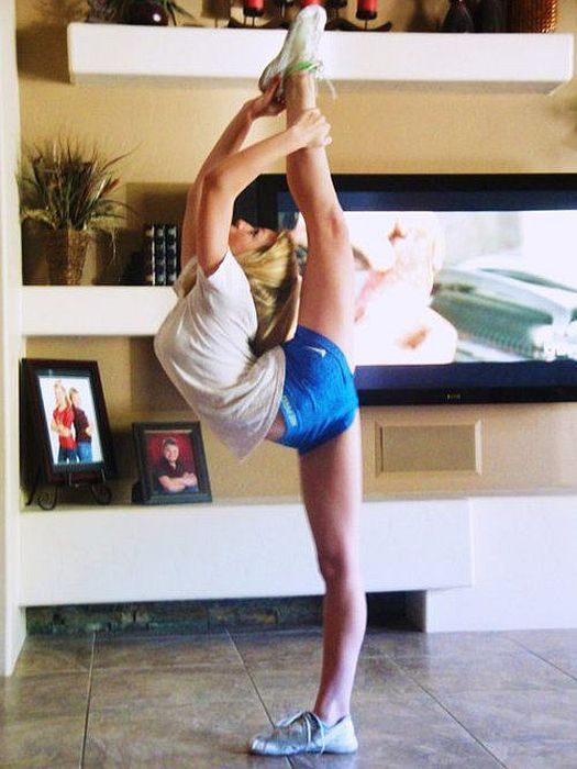 flexible gymnastic girl