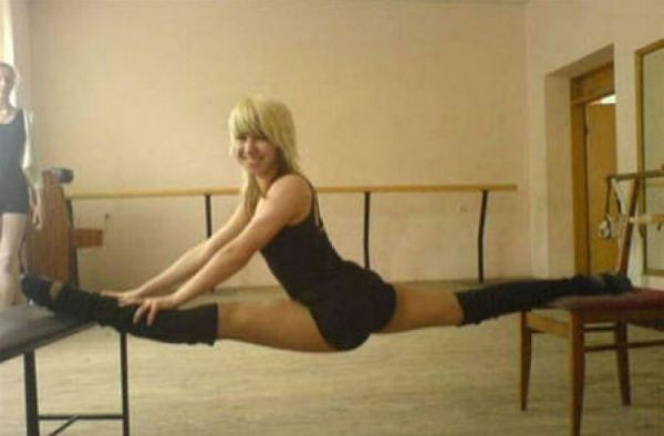 flexible gymnastic girl