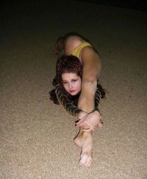 flexible gymnastic girl