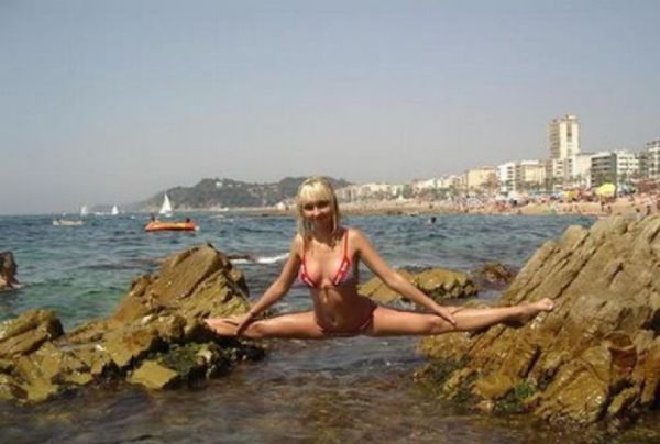 flexible gymnastic girl