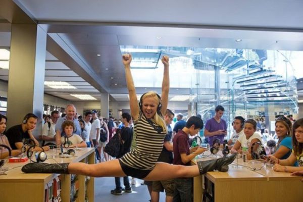 flexible gymnastic girl