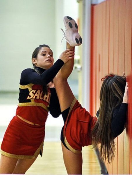 flexible gymnastic girl