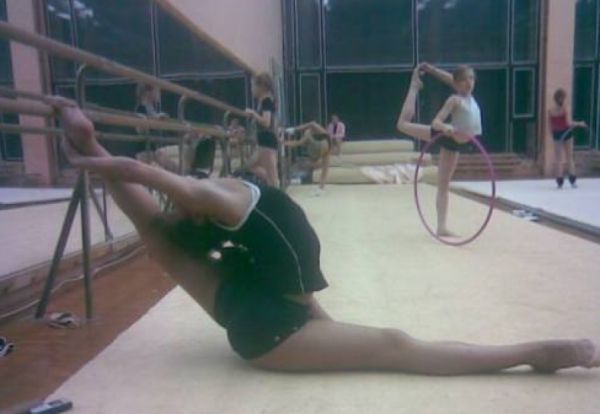 flexible gymnastic girl