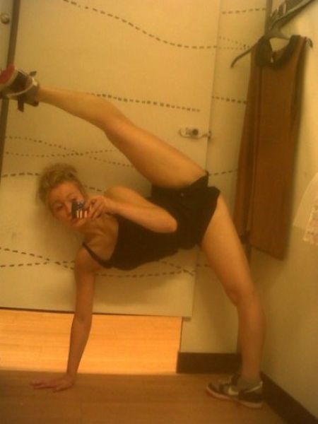flexible gymnastic girl