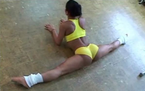 flexible gymnastic girl