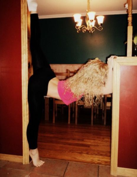 flexible gymnastic girl