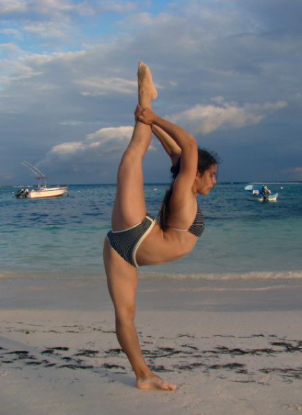 flexible gymnastic girl