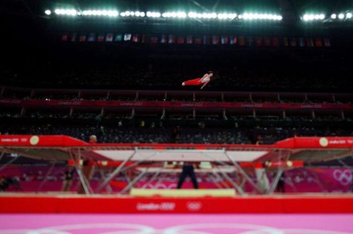 Tilt-shift photography at the Olympics, London, United Kingdom