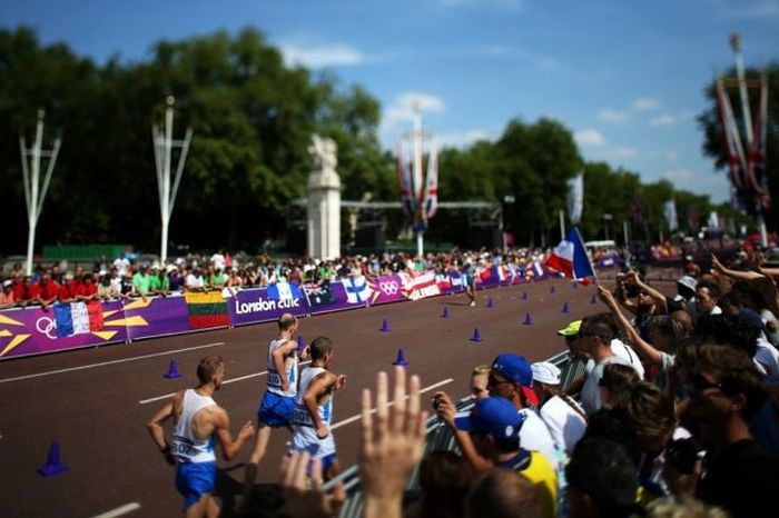 Tilt-shift photography at the Olympics, London, United Kingdom