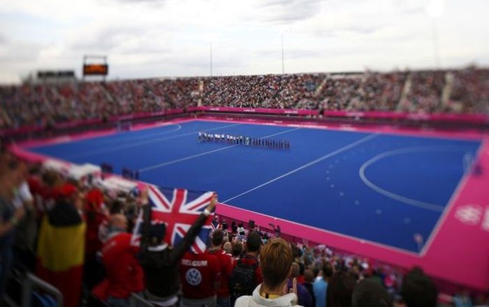 Tilt-shift photography at the Olympics, London, United Kingdom