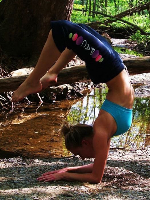 flexible gymnastic girl