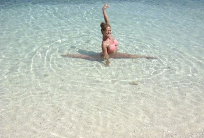 flexible gymnastic girl