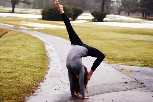 flexible gymnastic girl