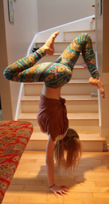 flexible gymnastic girl