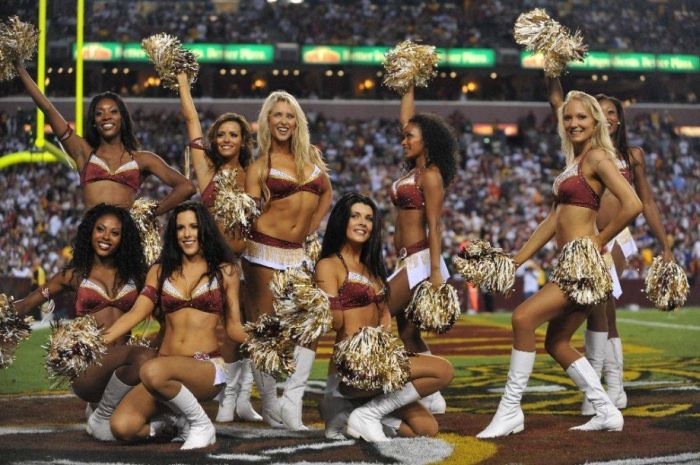 Washington Redskins NFL cheerleader girls