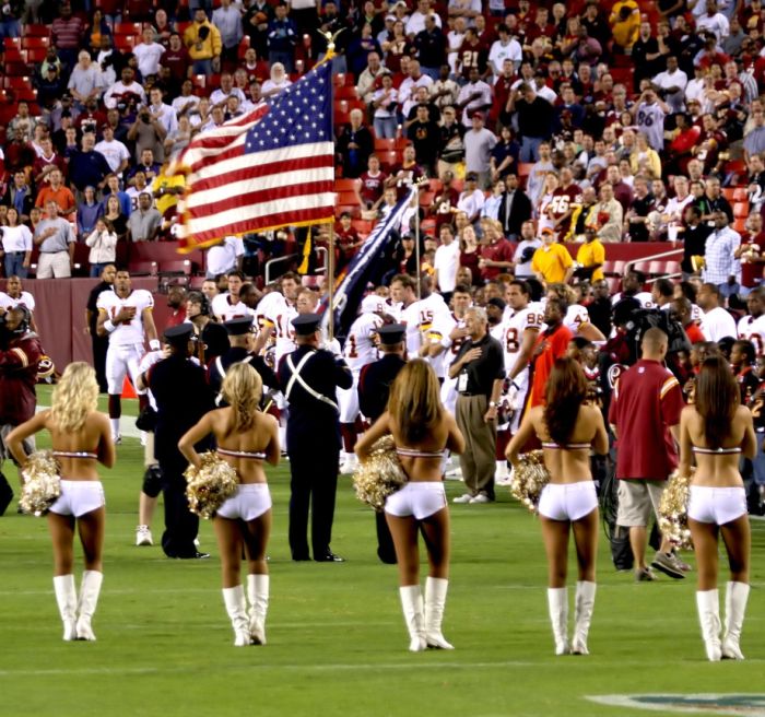 Washington Redskins NFL cheerleader girls