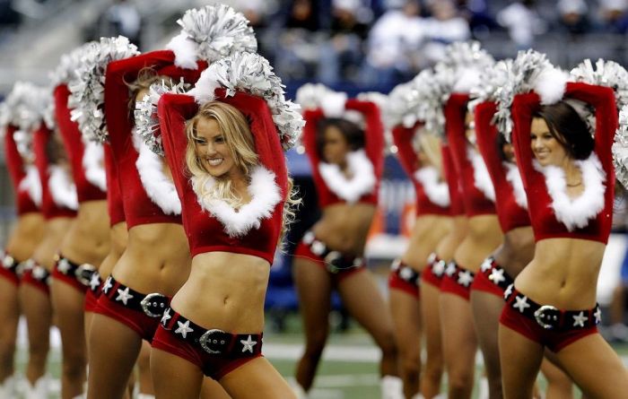 christmas cheerleader girls