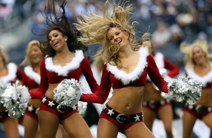 christmas cheerleader girls