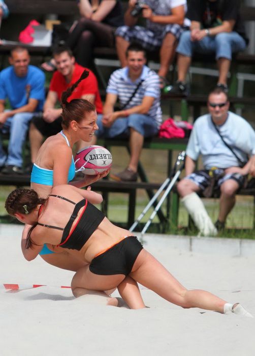 girls playing rugby