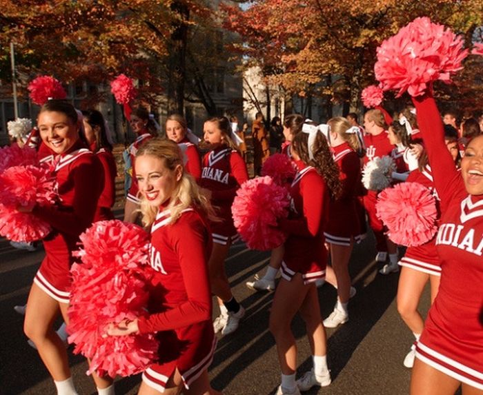 Indiana Hoosiers cheerleader girls