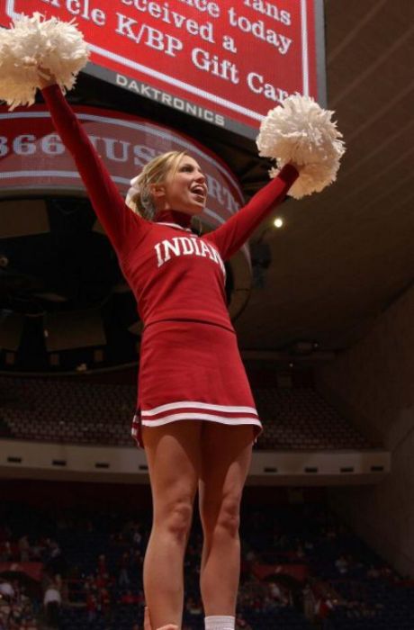 Indiana Hoosiers cheerleader girls