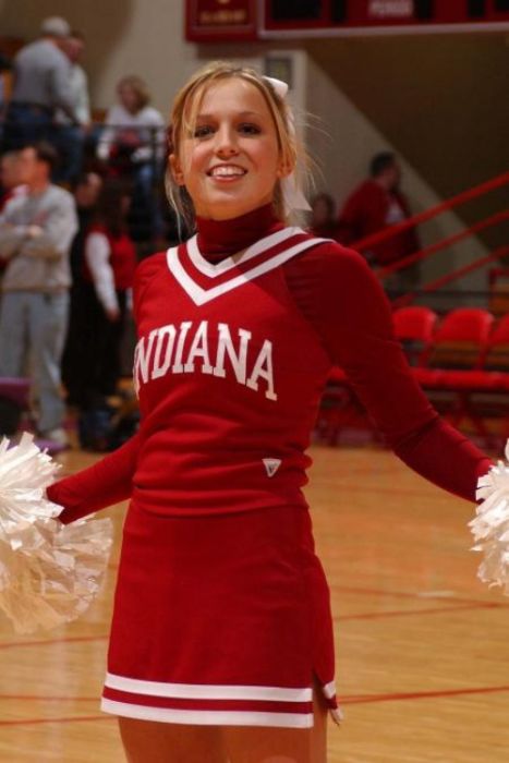 Indiana Hoosiers cheerleader girls