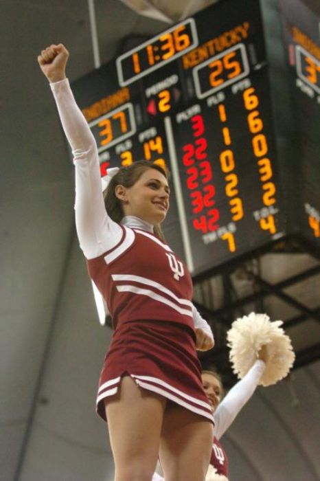 Indiana Hoosiers cheerleader girls