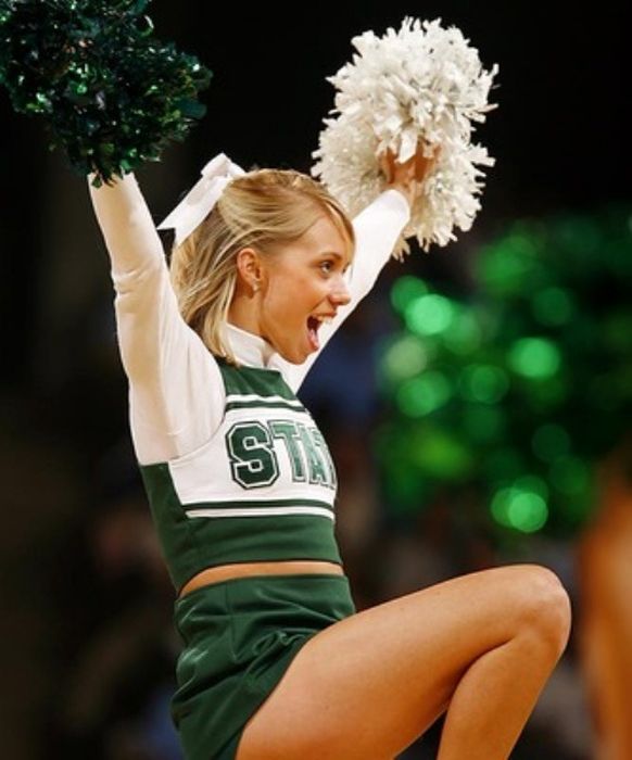 Michigan State University cheerleader girls