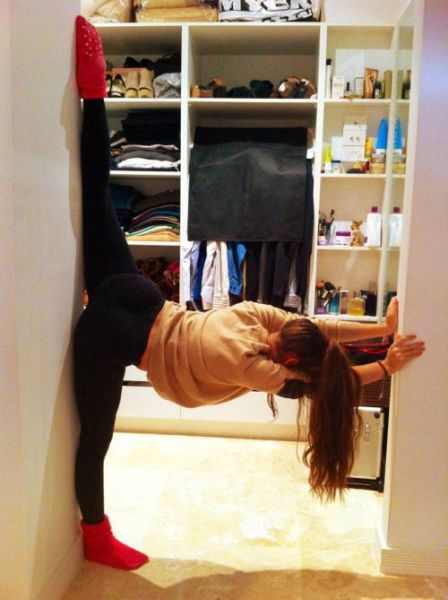 flexible gymnastic girl