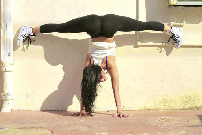 flexible gymnastic girl