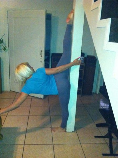 flexible gymnastic girl