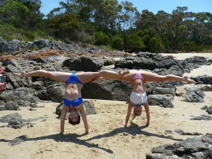 flexible gymnastic girl