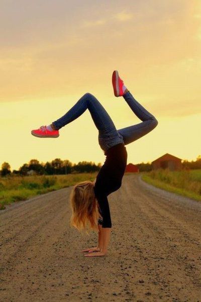 flexible gymnastic girl
