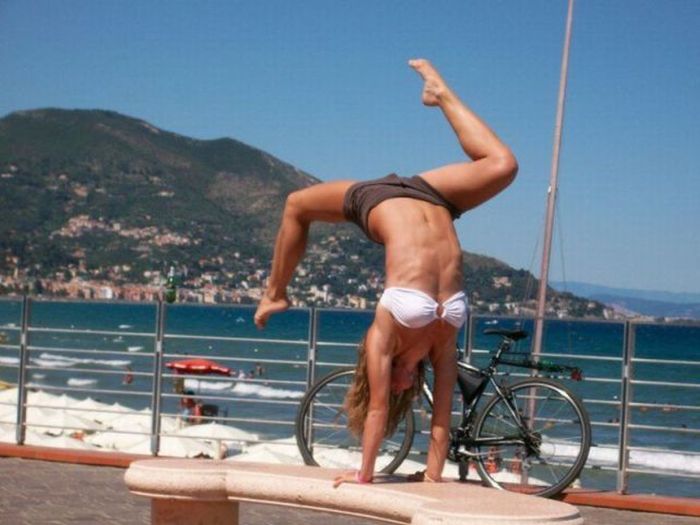 flexible gymnastic girl