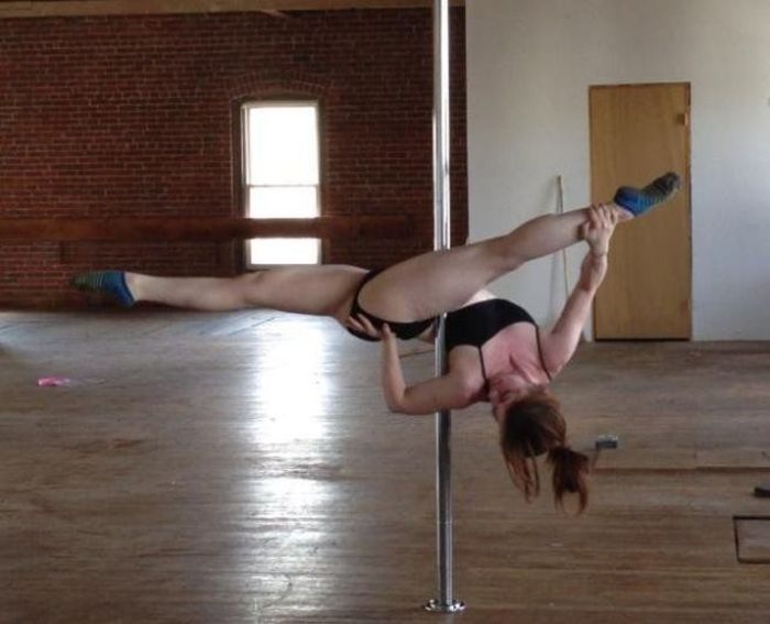 flexible gymnastic girl