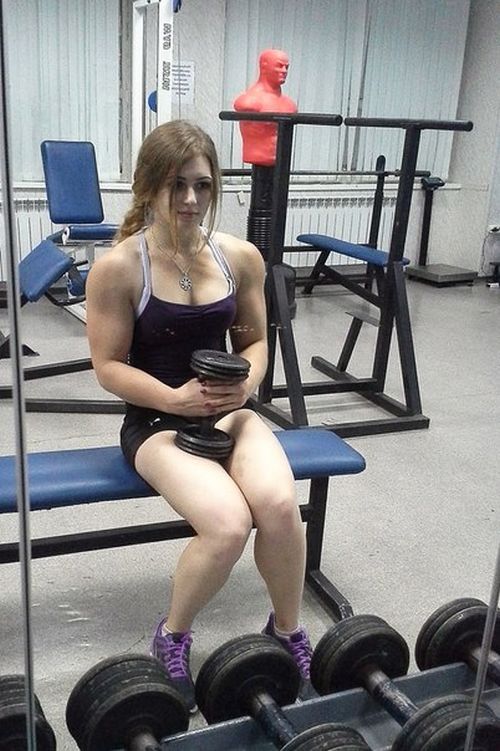 Julia Vins, strong fitness bodybuilding girl