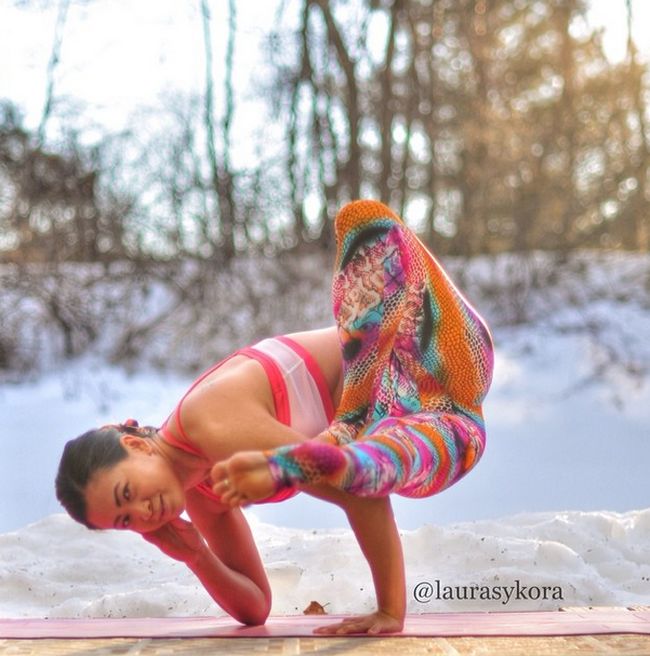 Laura Sykora Kasperzak, girl practicing yoga poses