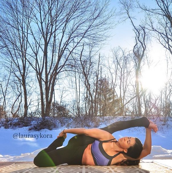 Laura Sykora Kasperzak, girl practicing yoga poses