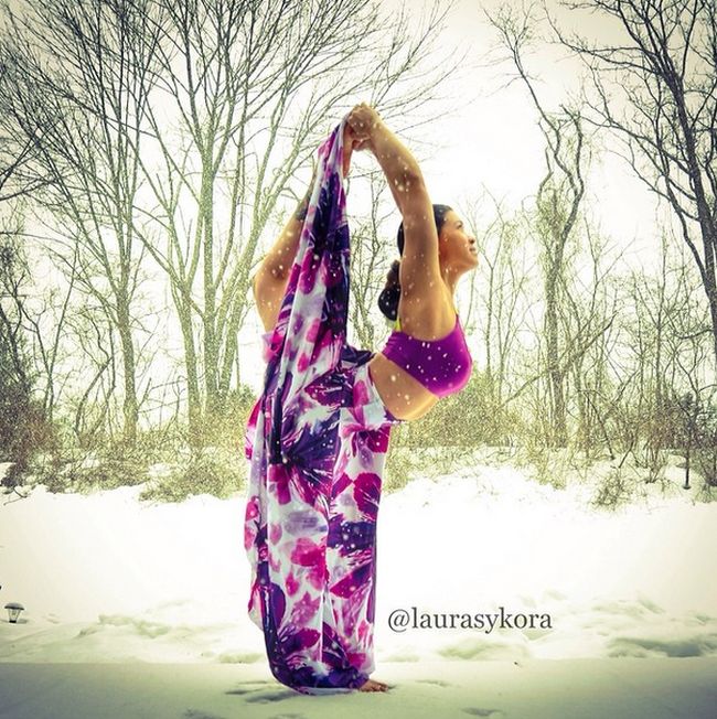 Laura Sykora Kasperzak, girl practicing yoga poses