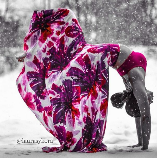 Laura Sykora Kasperzak, girl practicing yoga poses