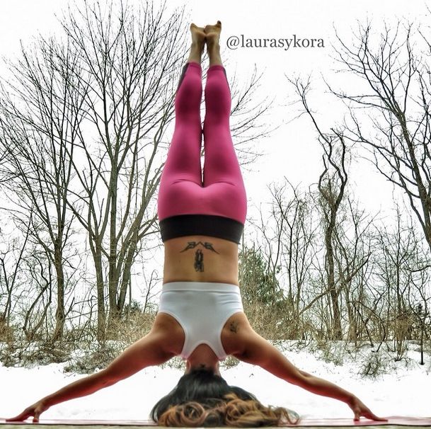 Laura Sykora Kasperzak, girl practicing yoga poses