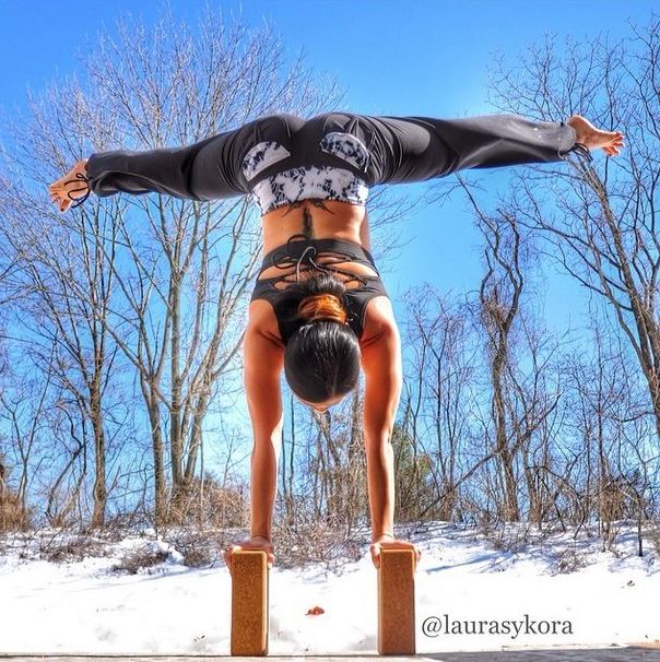 Laura Sykora Kasperzak, girl practicing yoga poses