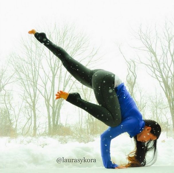 Laura Sykora Kasperzak, girl practicing yoga poses